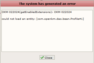 GUI Error Message