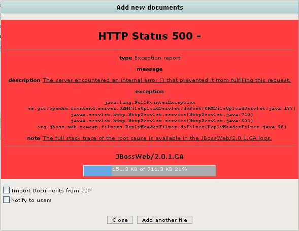 OpenKM HTTP Status 500 error.jpg