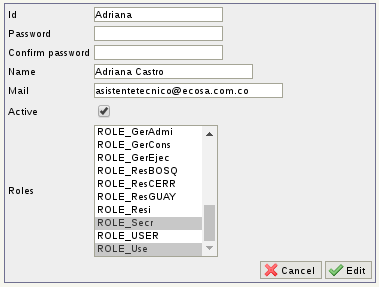 Asigno el rol creado al usuario