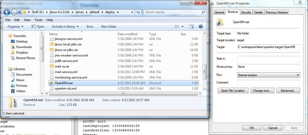 Shortcut configuration.JPG