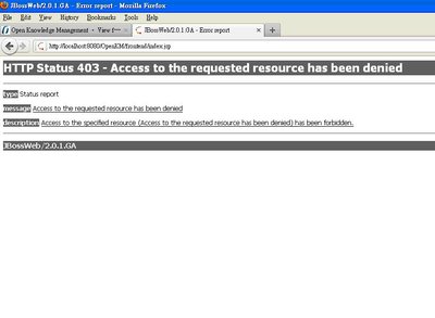 OpenKM login Error
