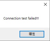 Connection failed