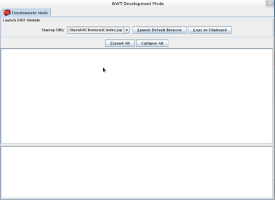 screenshot of gwt debug mode