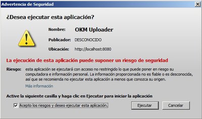 Advertencia Java