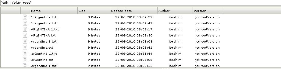 Versioning problem-&quot;jcr:rootVersion&quot;